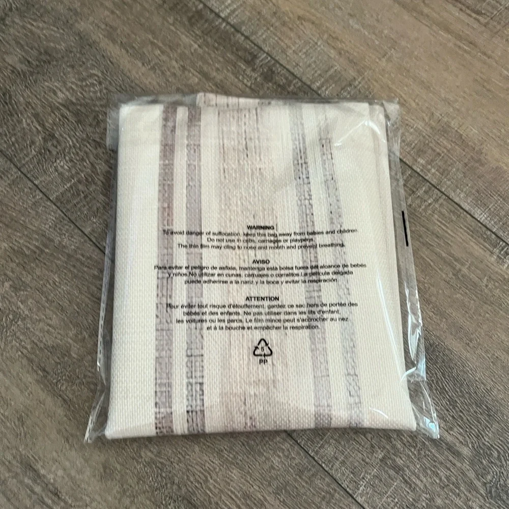 Decorative Lenin Burlap Farm House Striped 18” x 18” Toss Pillow Cover 🌿🆕🌿